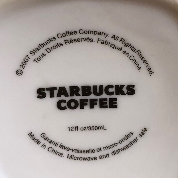 STARBUCKS 2007 I Love You Mug Cup with Hearts Flowers Valentine's Day Gift! - Picture 7 of 7